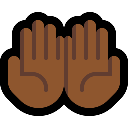 Palms up Together: Medium-Dark Skin Tone, the design in this release