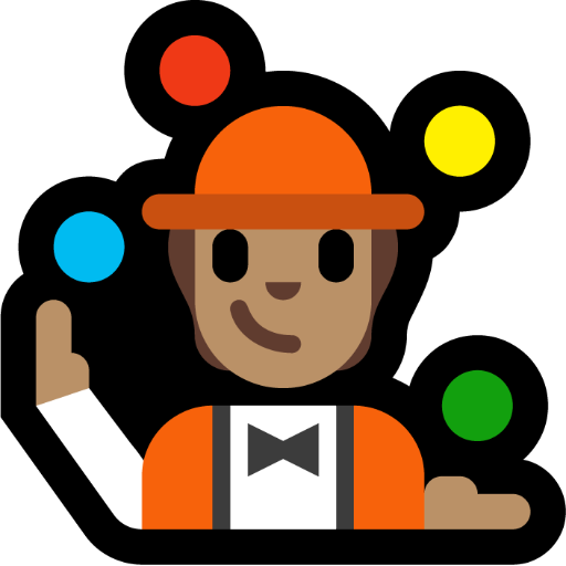 Person Juggling: Medium Skin Tone, the design in this release