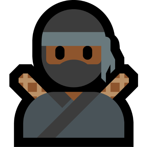 ninja: medium-dark skin tone — Microsoft