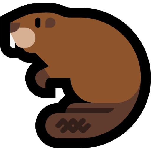 Beaver as drawn by Microsoft in Windows 11