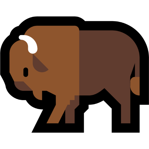 Bison as drawn by Microsoft in Windows 11