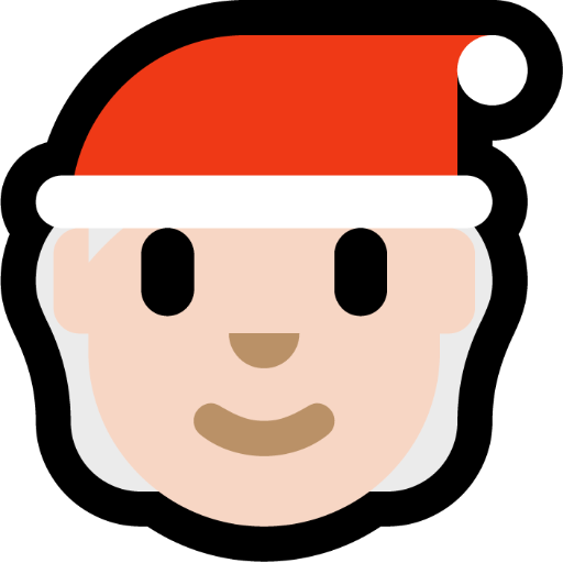 Mx Claus: light skin tone — Microsoft