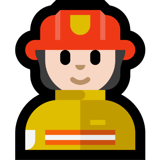 firefighter: light skin tone — Microsoft