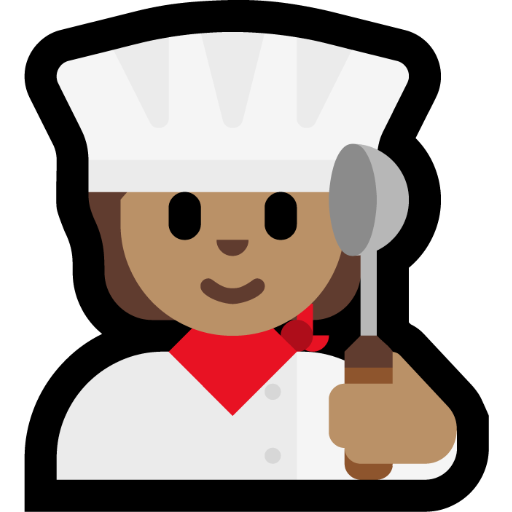 cook: medium skin tone — Microsoft