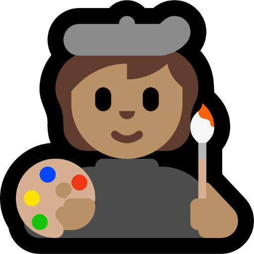 artist: medium skin tone — Microsoft