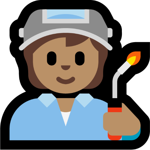 factory worker: medium skin tone — Microsoft