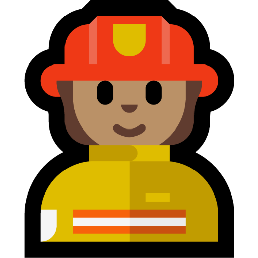 firefighter: medium skin tone — Microsoft