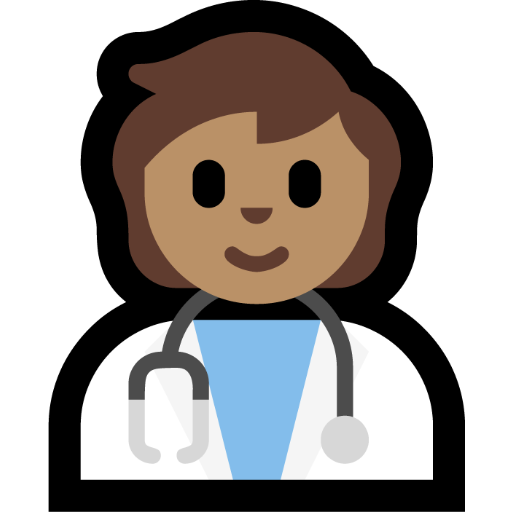 health worker: medium skin tone — Microsoft