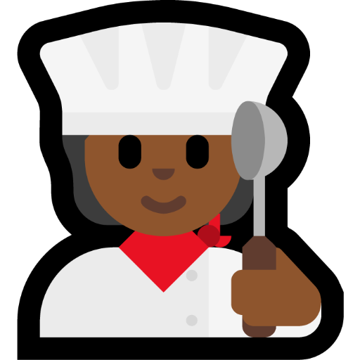 cook: medium-dark skin tone — Microsoft