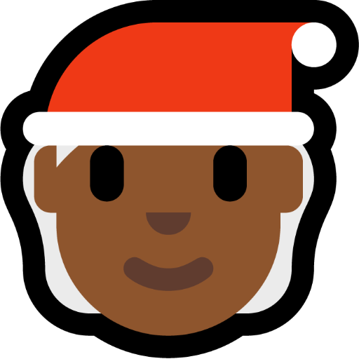 Mx Claus: medium-dark skin tone — Microsoft