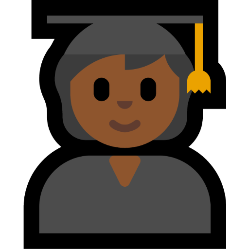 student: medium-dark skin tone — Microsoft