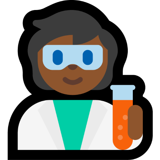 scientist: medium-dark skin tone — Microsoft