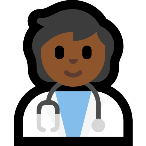 health worker: medium-dark skin tone — Microsoft