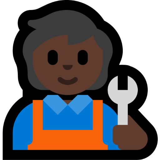 mechanic: dark skin tone — Microsoft