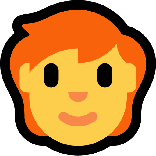 person: red hair — Microsoft