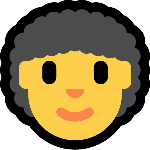 person: curly hair — Microsoft