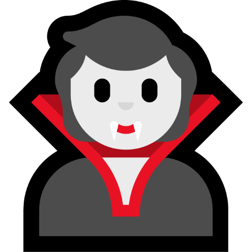 Vampire as drawn by Microsoft in Windows 11