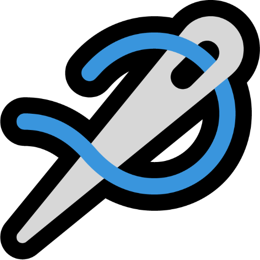Sewing Needle as drawn by Microsoft in Windows 11
