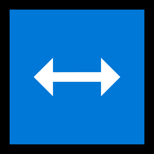Left-Right Arrow as drawn by Microsoft in Windows 11