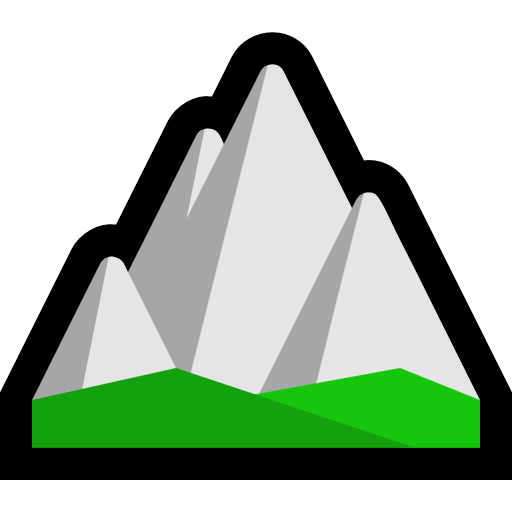 Mountain as drawn by Microsoft in Windows 11