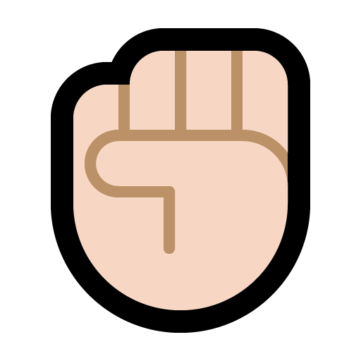 Raised Fist: Light Skin Tone, the design in this release