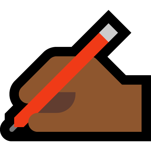 Writing Hand: Medium-Dark Skin Tone, the design in this release