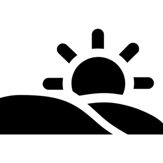 Sunrise as drawn by Microsoft in Windows 8.0