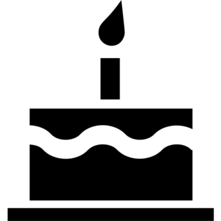 Birthday Cake as drawn by Microsoft in Windows 8.0