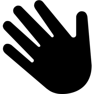 Waving Hand as drawn by Microsoft in Windows 8.0