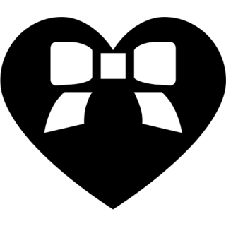 Heart with Ribbon as drawn by Microsoft in Windows 8.0