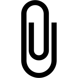 Büroklammer as drawn by Microsoft in Windows 8.0