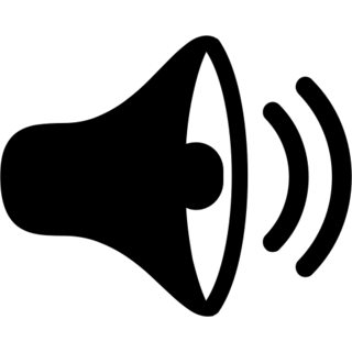 Loudspeaker as drawn by Microsoft in Windows 8.0