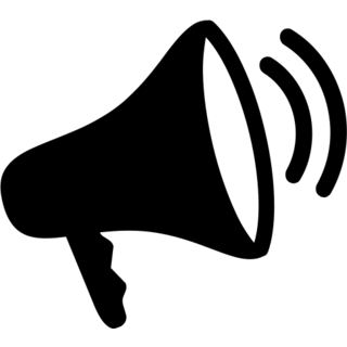 Megaphone as drawn by Microsoft in Windows 8.0