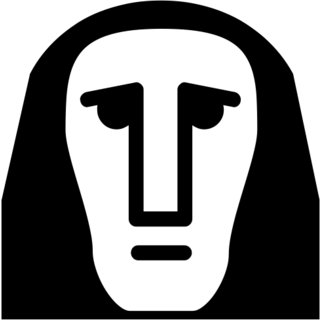 Moai as drawn by Microsoft in Windows 8.0