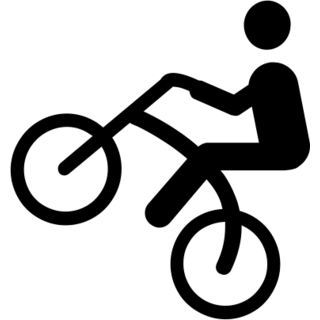 Person Mountain Biking as drawn by Microsoft in Windows 8.0