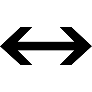 Left-Right Arrow as drawn by Microsoft in Windows 8.0