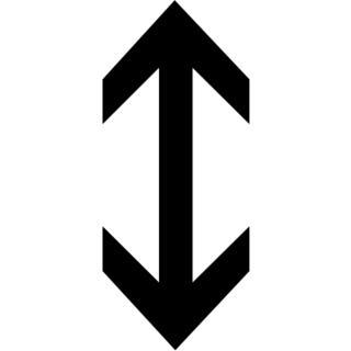 Up-Down Arrow as drawn by Microsoft in Windows 8.0