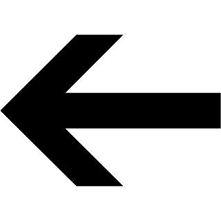 Left Arrow as drawn by Microsoft in Windows 8.0