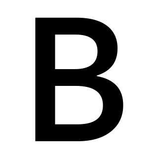 Regional Indicator Symbol Letter B, the previous design