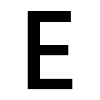 Regional Indicator Symbol Letter E, the previous design