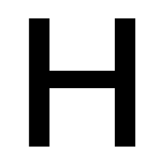 Regional Indicator Symbol Letter H, the previous design