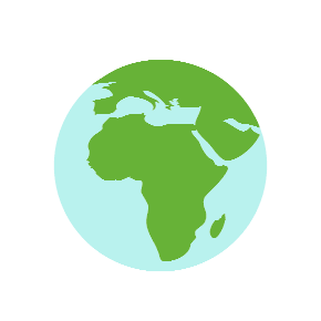 Globe Showing Europe-Africa, the previous design