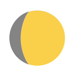 Waxing Gibbous Moon, the previous design