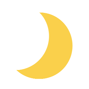 Crescent Moon as drawn by Microsoft in Windows 8.1