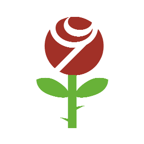 Rose as drawn by Microsoft in Windows 8.1
