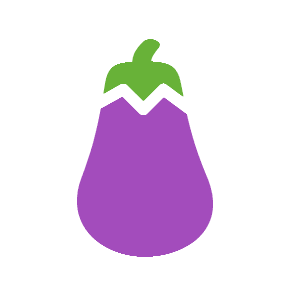 Eggplant as drawn by Microsoft in Windows 8.1