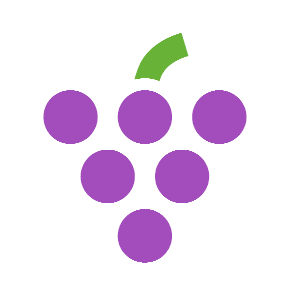Grapes as drawn by Microsoft in Windows 8.1