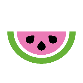 Watermelon as drawn by Microsoft in Windows 8.1