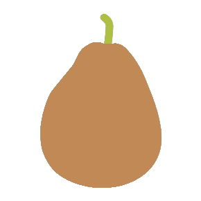 Pear as drawn by Microsoft in Windows 8.1