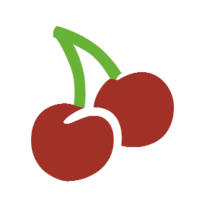 Cherries as drawn by Microsoft in Windows 8.1